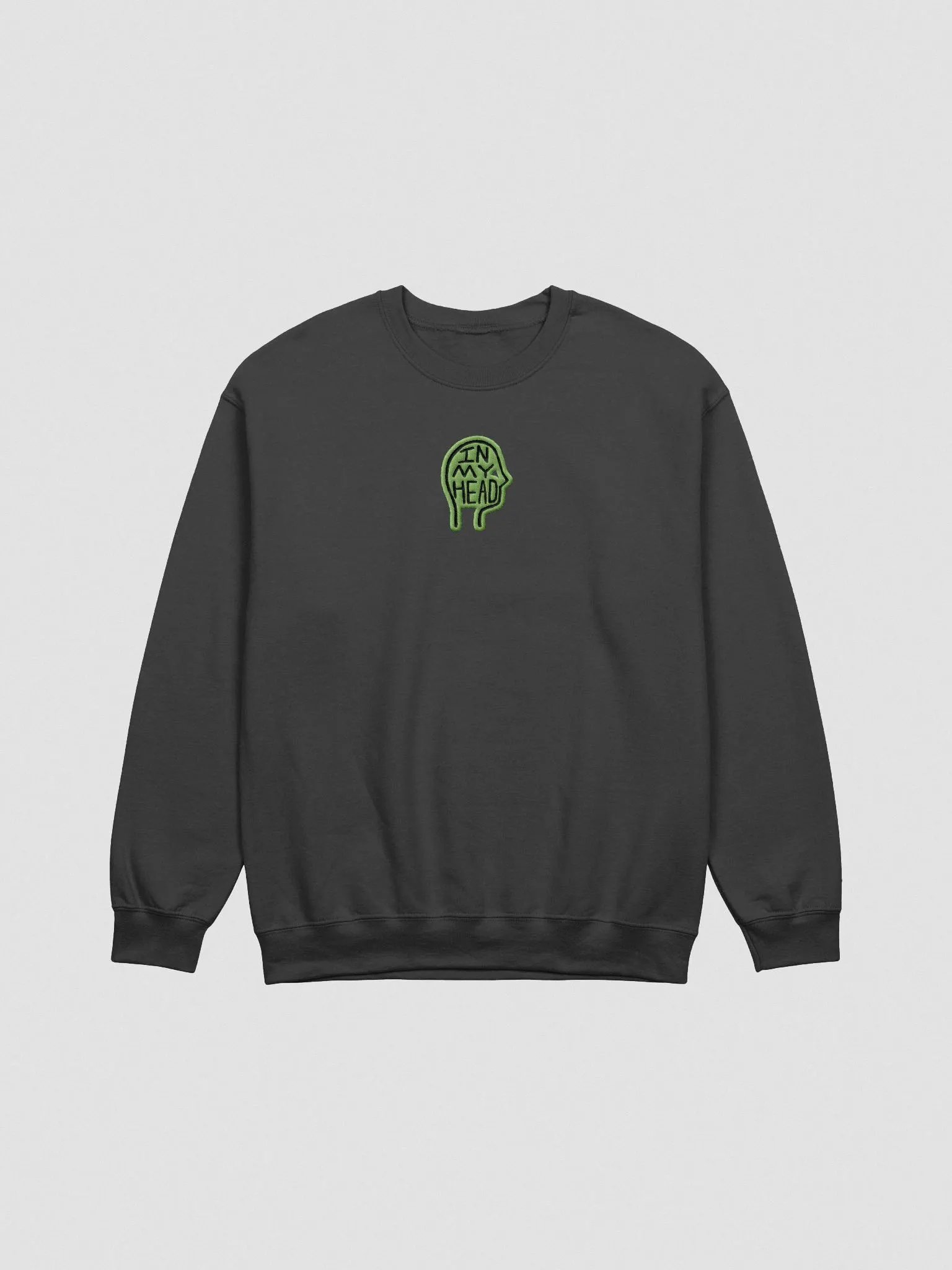 In My Head embroidered crewneck (green contrast design) product image (5)