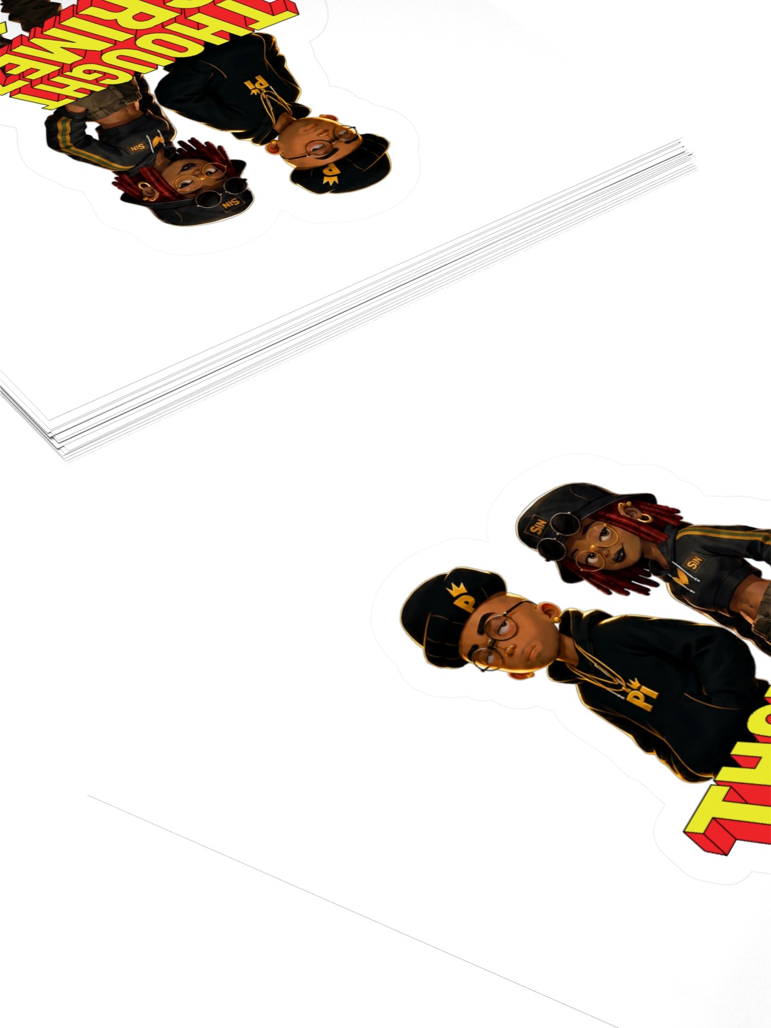 Thought Crimez ’84 DYNAMIC DUO Streetwear Sticker product image (12)