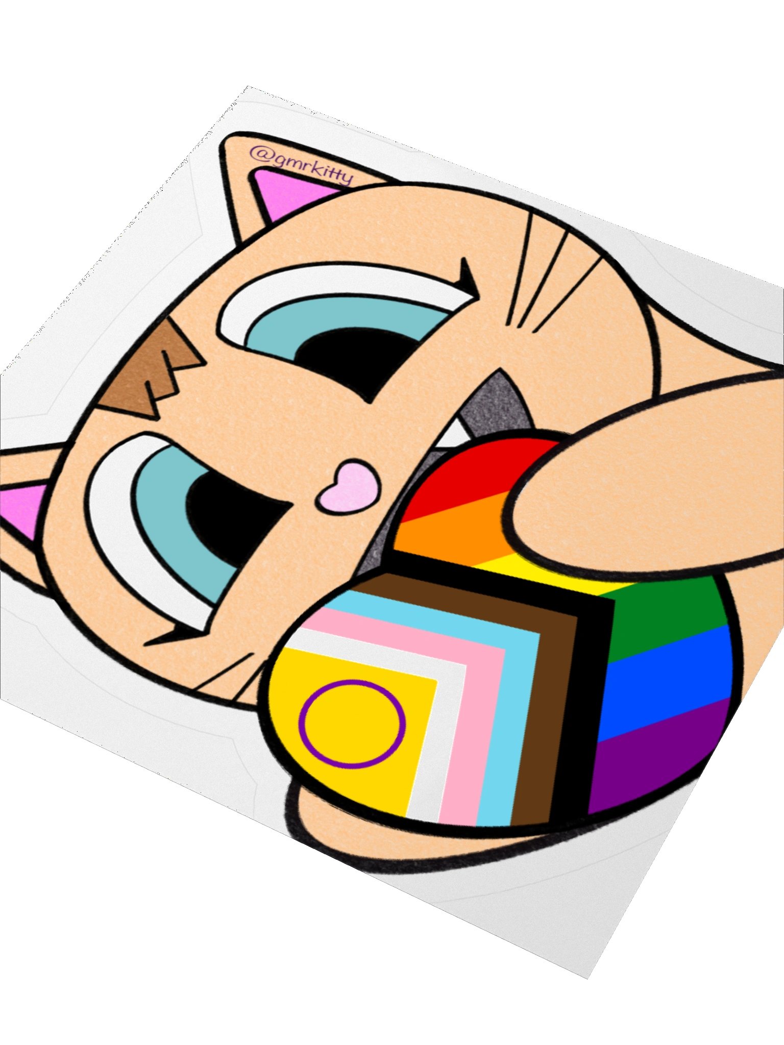 Progress Pride Kitty Sticker product image (7)