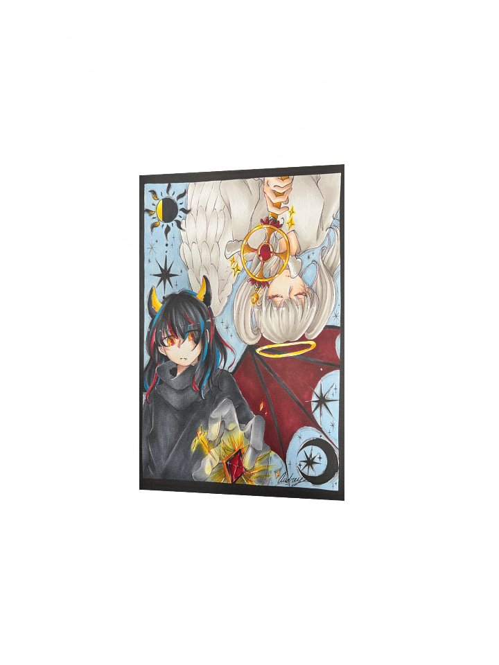 Demon and Angel Matte Poster 🌖🥀🪽☀️ product image (2)