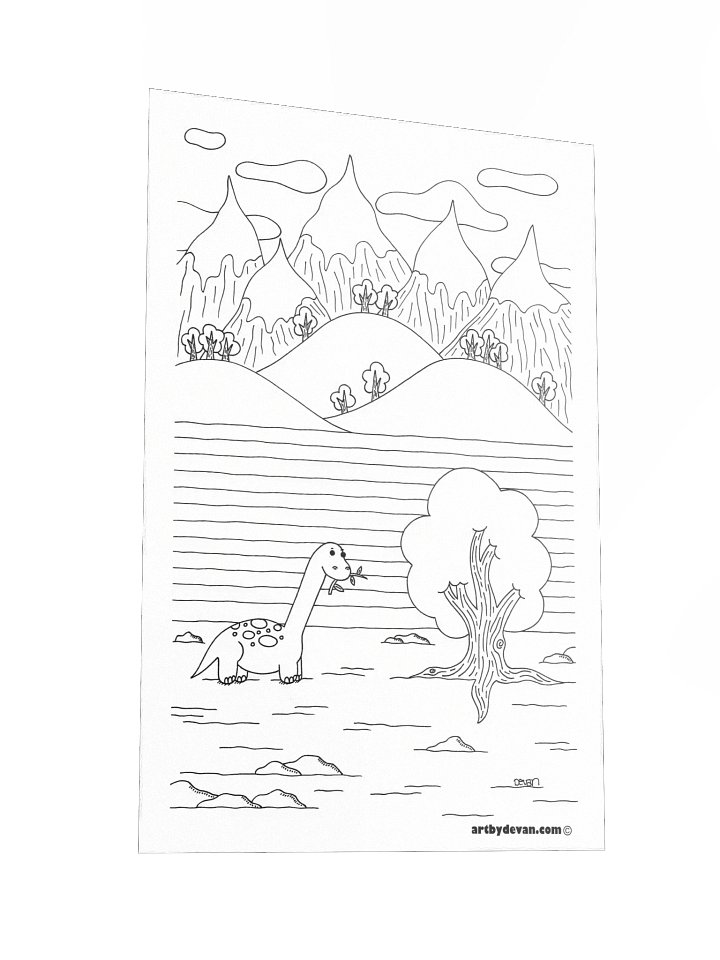 Color Your Own Art: Dinosaur product image (2)