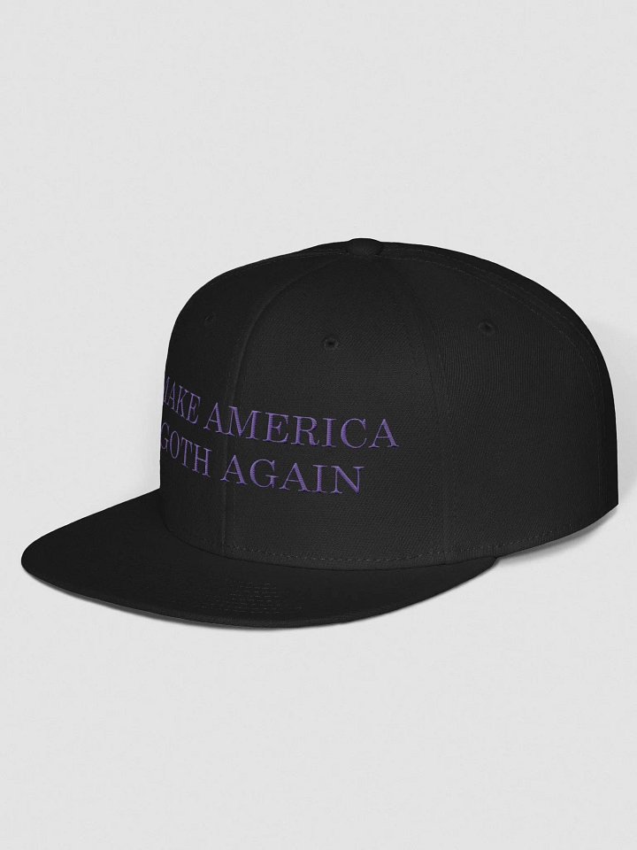 Make America Goth Again Embroidered Snapback - Purple product image (2)