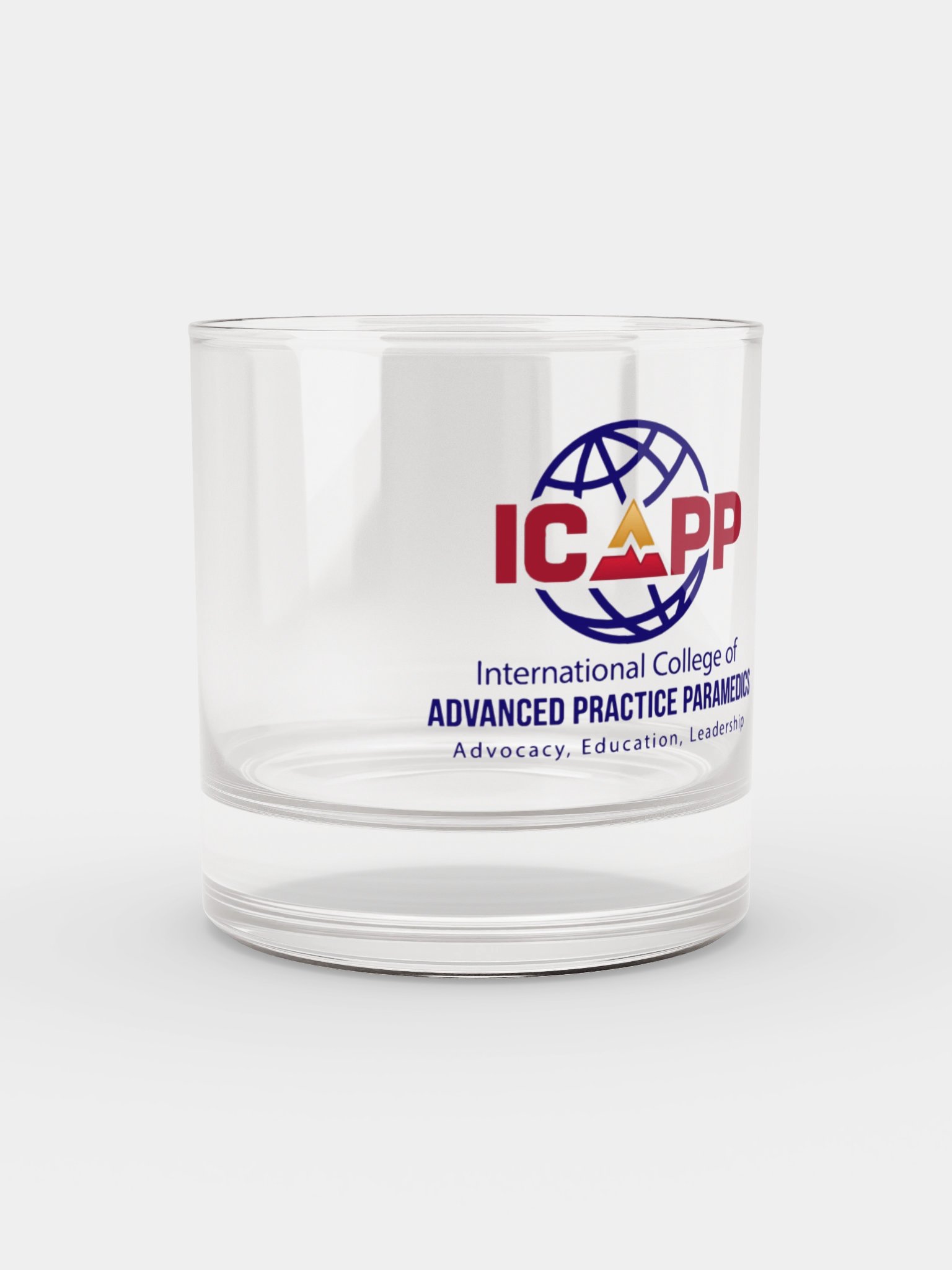 ICAPP Logo Rocks Glass product image (2)