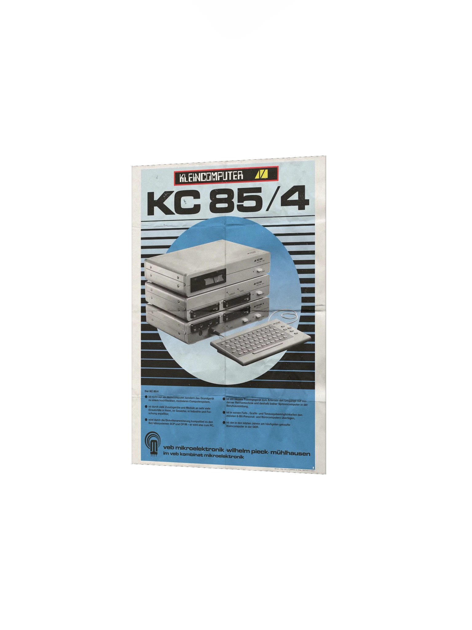 DDR Kleincomputer KC85/4 Poster (vintage design) product image (2)