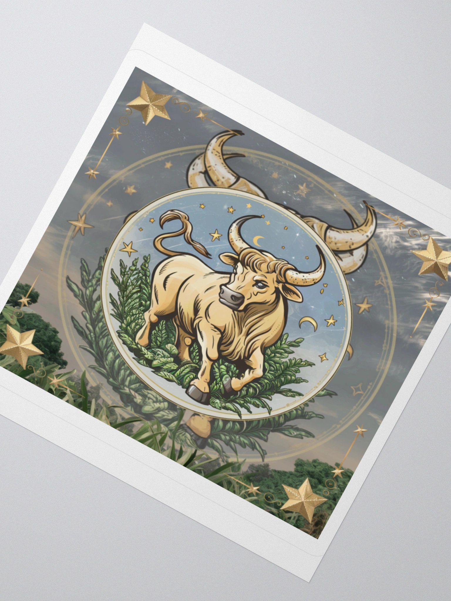Exclusive Taurus Zodiac Sticker - Bull with Celestial Design - Premium Vinyl product image (5)