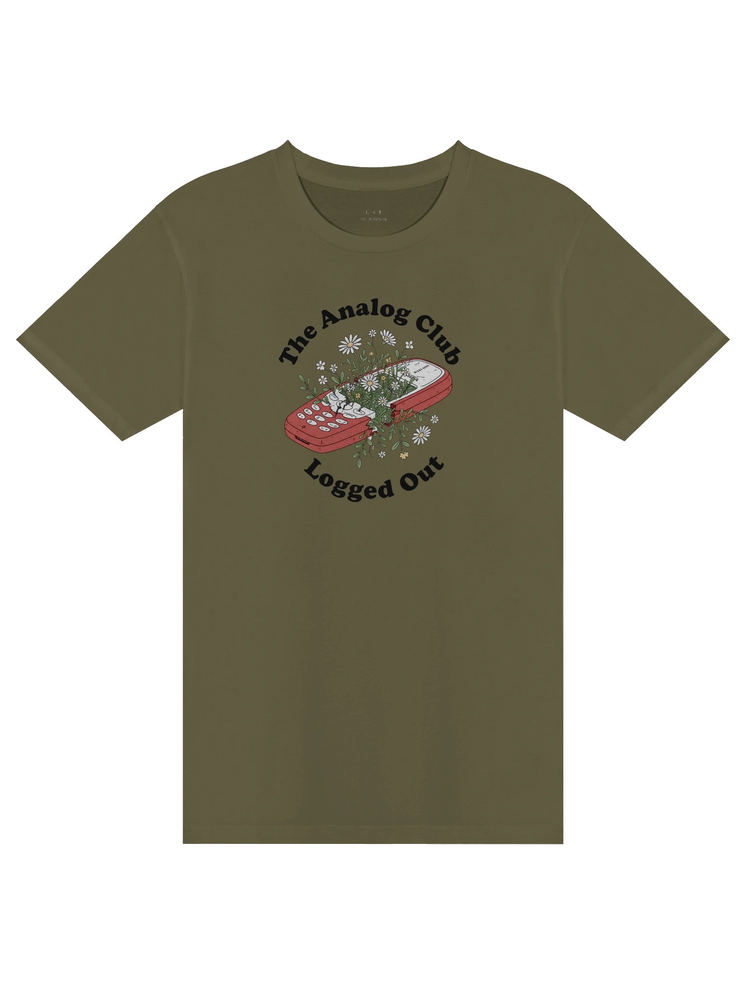 The Analog Club - Logged Out // Line art T-shirt product image (1)
