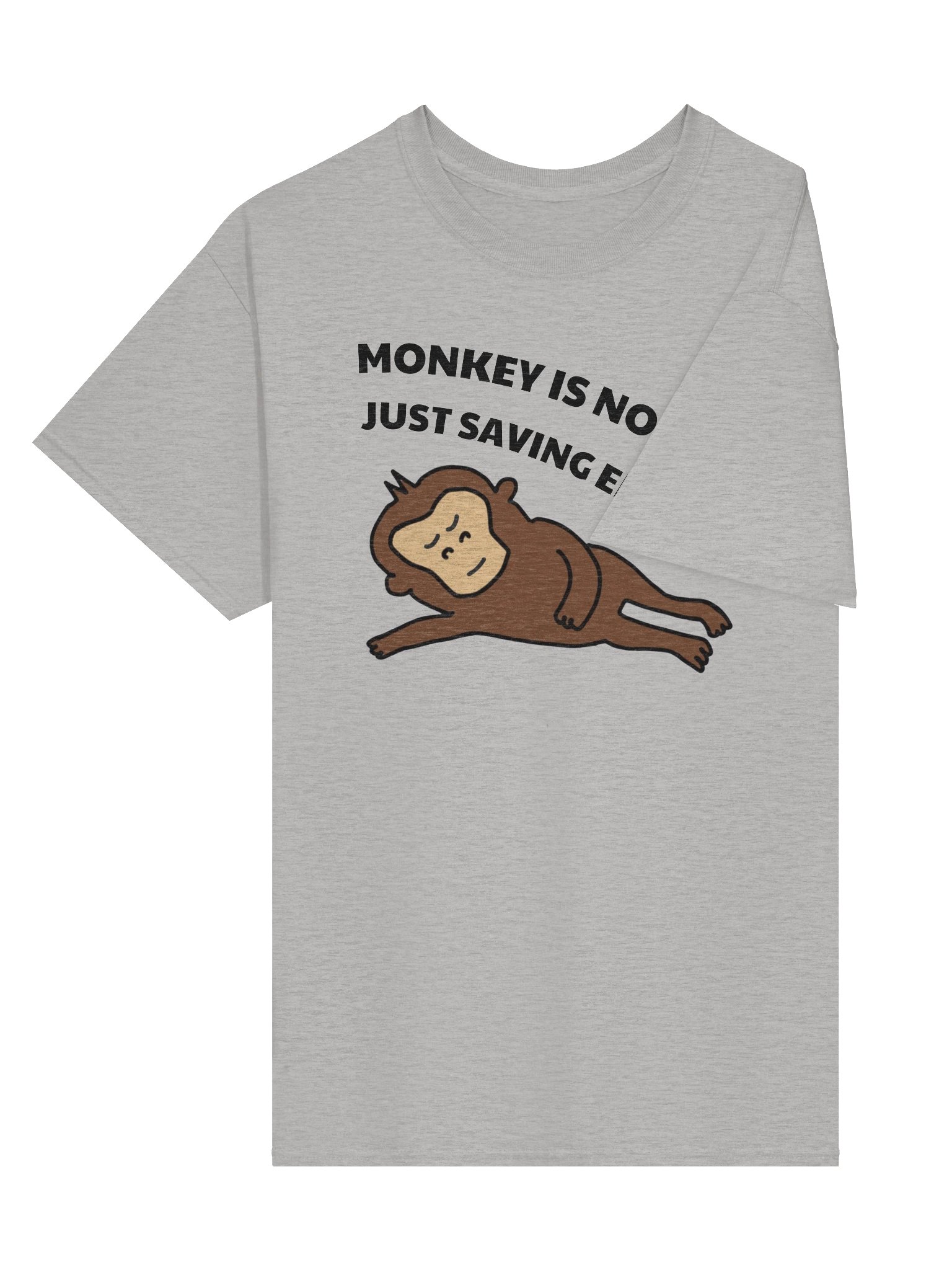 "Monkey not lazy" T-Shirt (Light) product image (5)