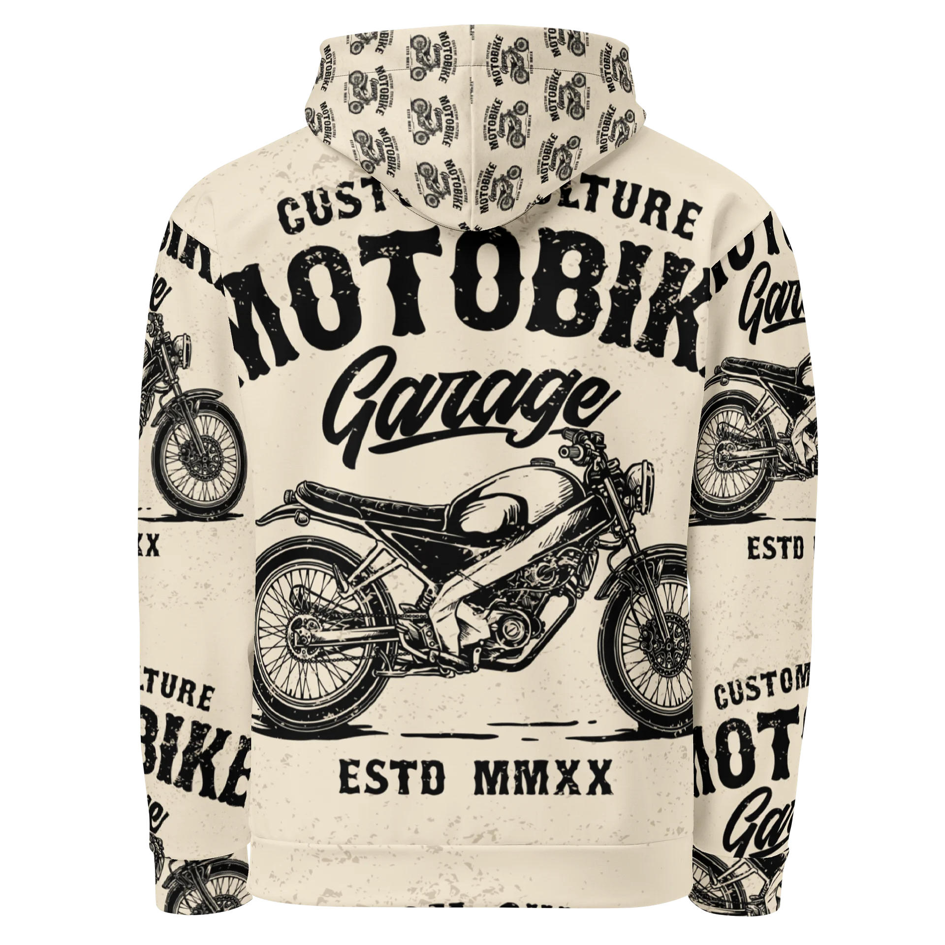 Vintage Motobike Garage Unisex Hoodie product image (2)