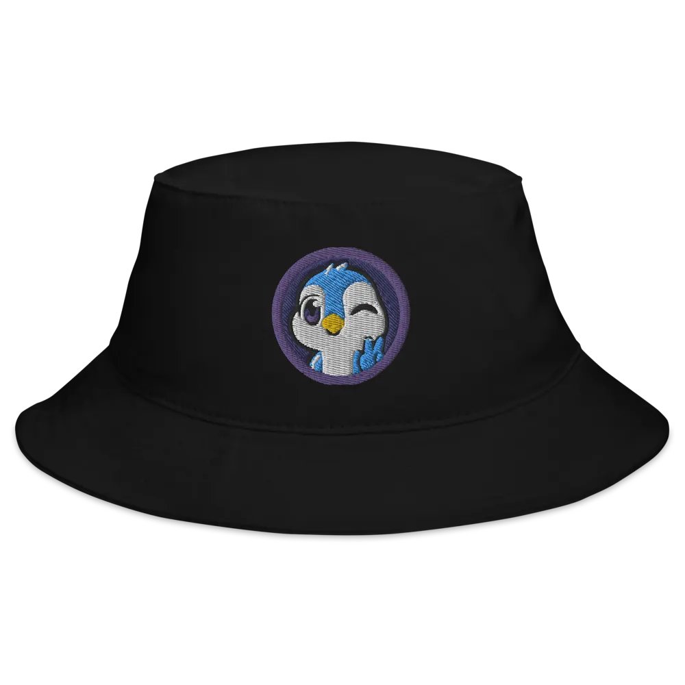 Peace Penguin Embroidered Bucket Hat product image (2)