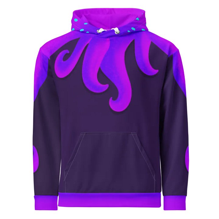Purple Night Cuttle Full Print Hoodie - based on ACNH custom design product image (1)