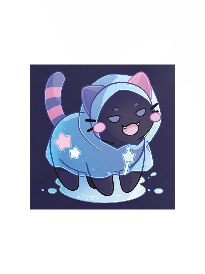 CandiCat Void Cat The Raincoat of Stars 2026 Print product image (4)