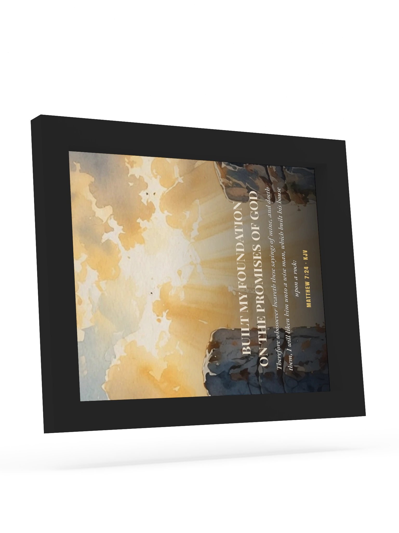 Built on the Promises — Matthew 7:24 Wall Art product image (9)