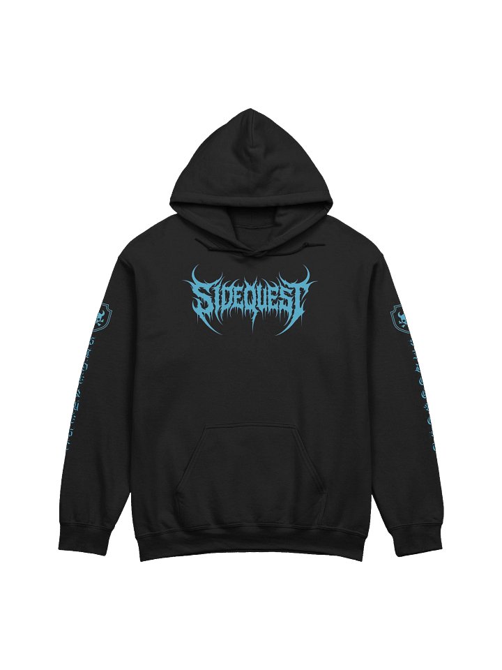 Sidequest Hoodie (Death Metal Font - Light Blue) product image (1)