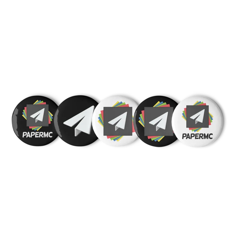 PaperMC Pin Set product image (1)