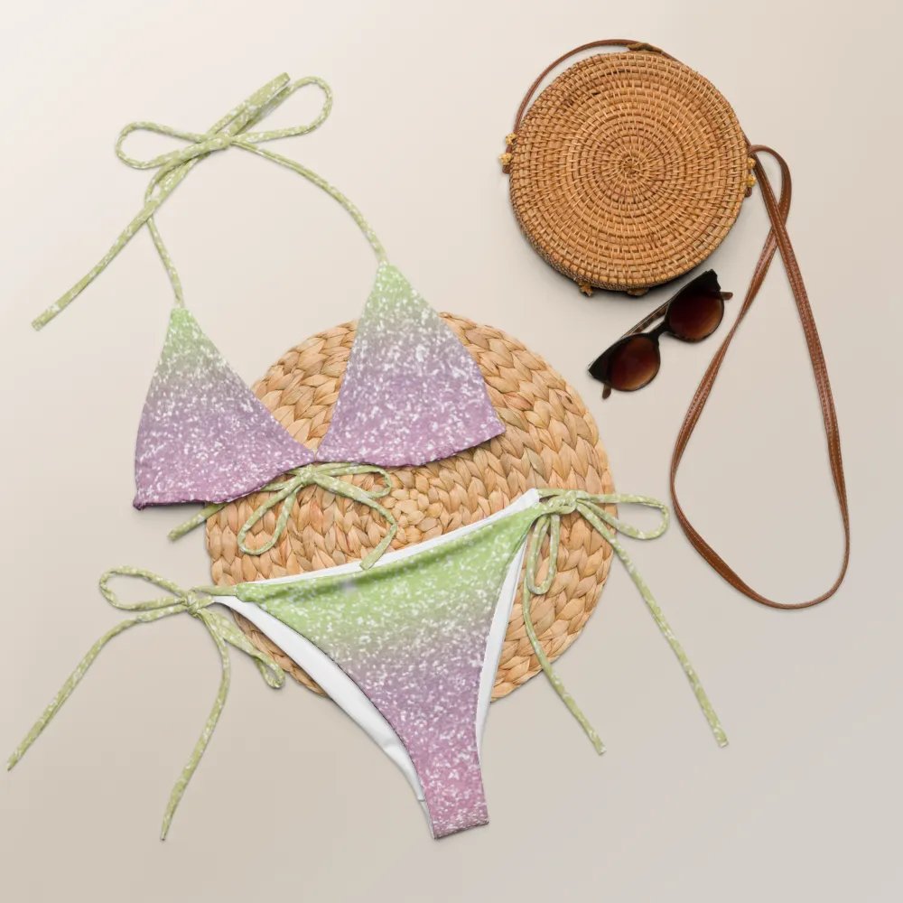 Glitter Unicorn Texture Design String Bikini (12) product image (6)