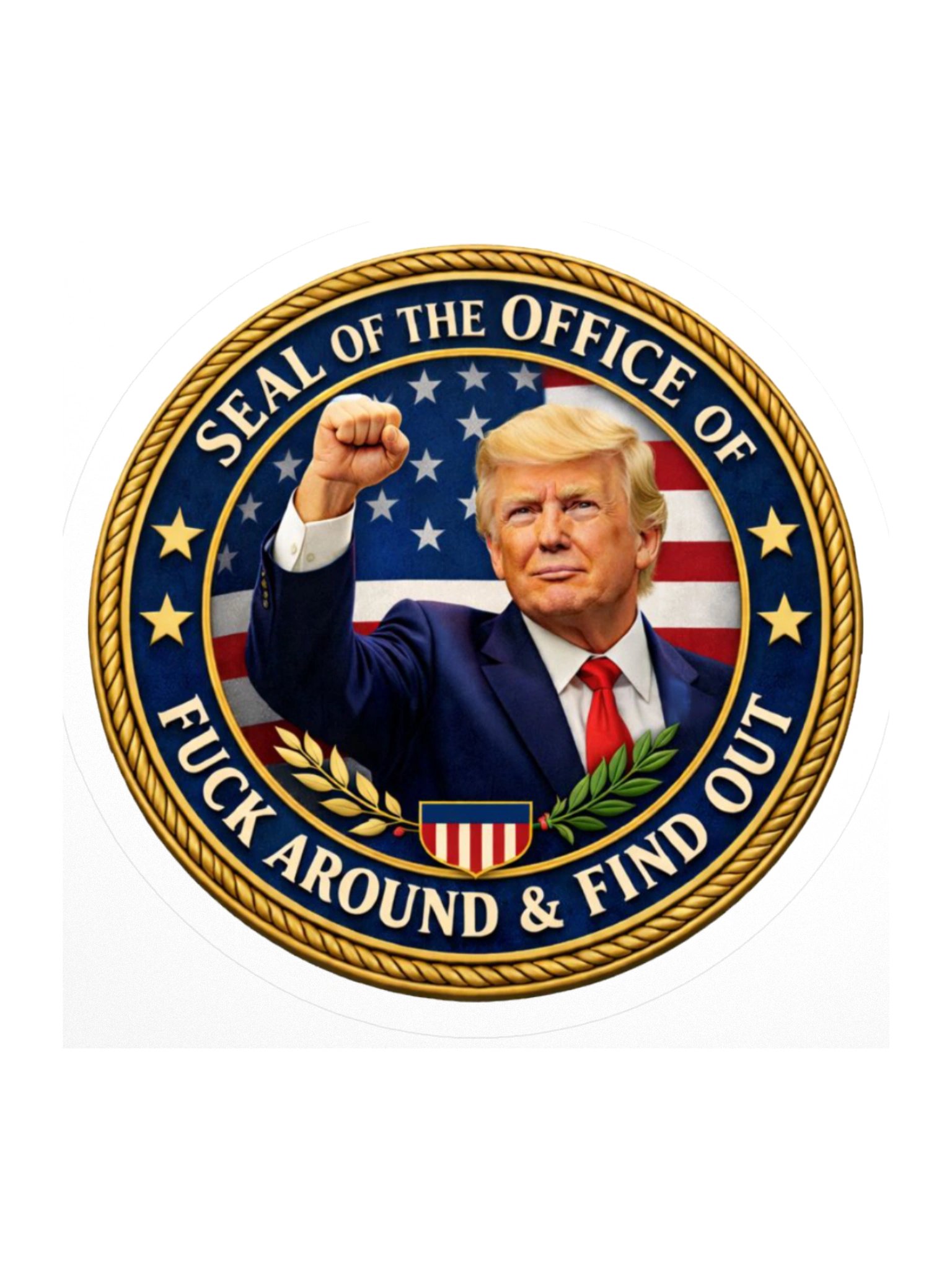 Office of FAFO Seal Kiss Cut Stickers product image (1)