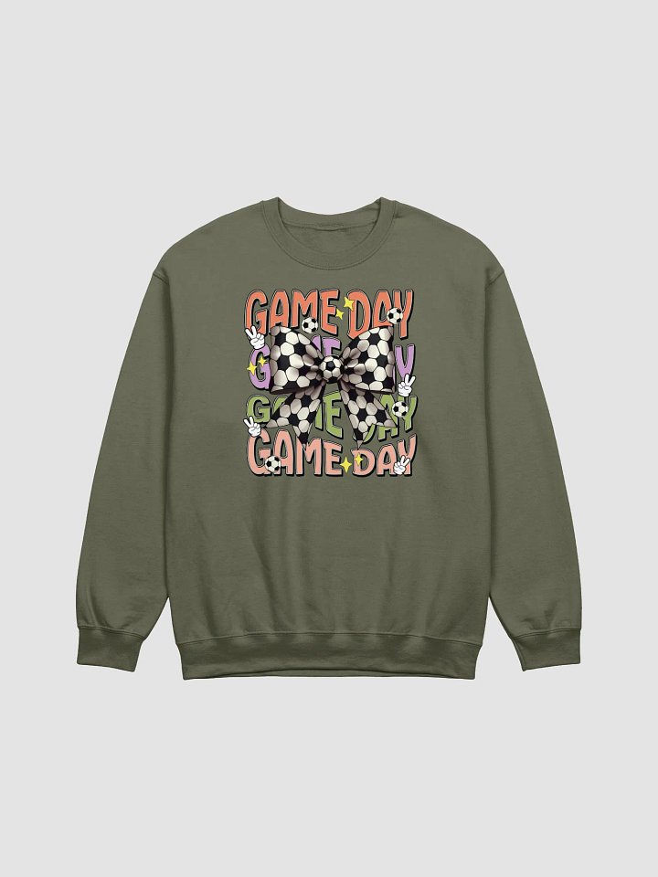 Game Day Bow Soccer Madness Crewneck Sweatshirt product image (9)