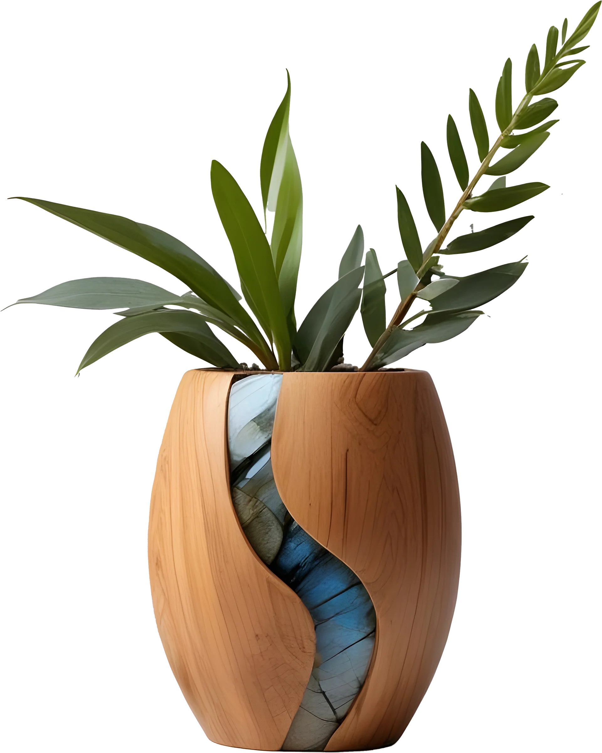 Woodland Flow – Boho Rustic Vase PNG product image (1)