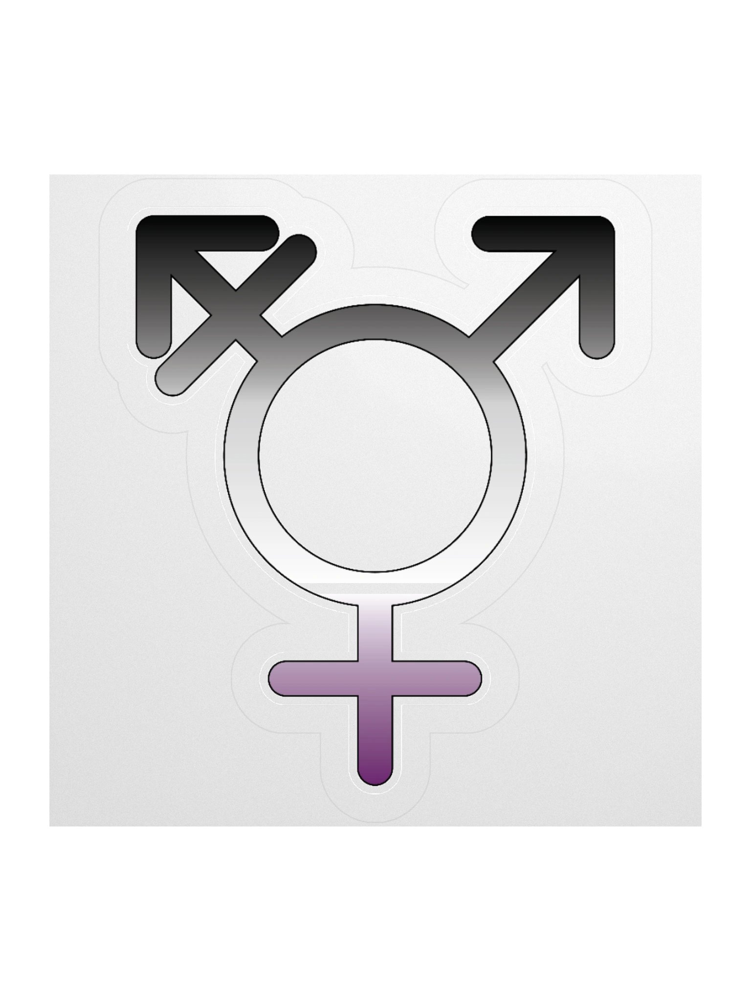 Asexual Transgender Symbol Sticker product image (1)