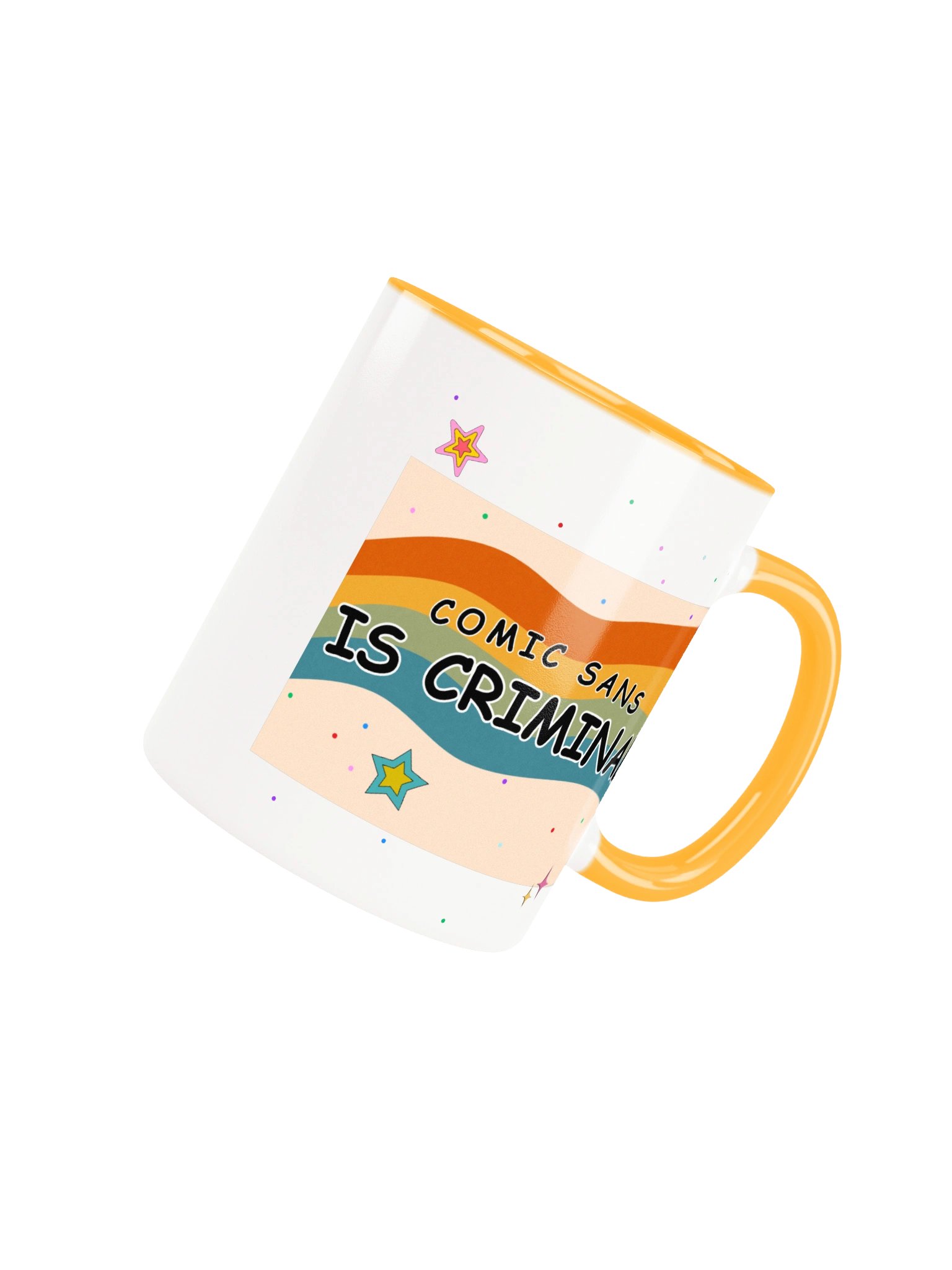 Comic Sans Is Criminal Rainbow Mug product image (7)