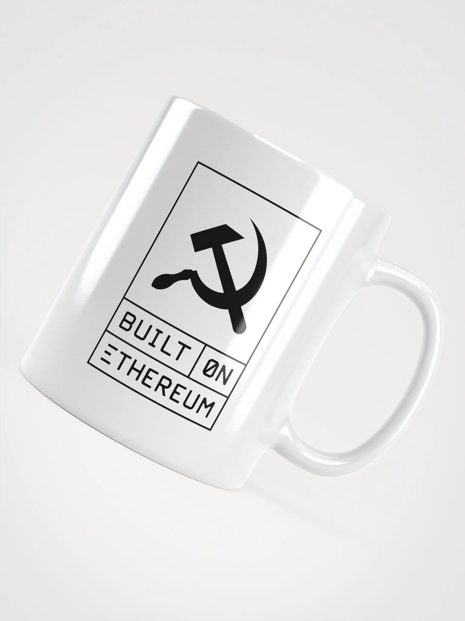 Built on Ethereum white mug product image (4)