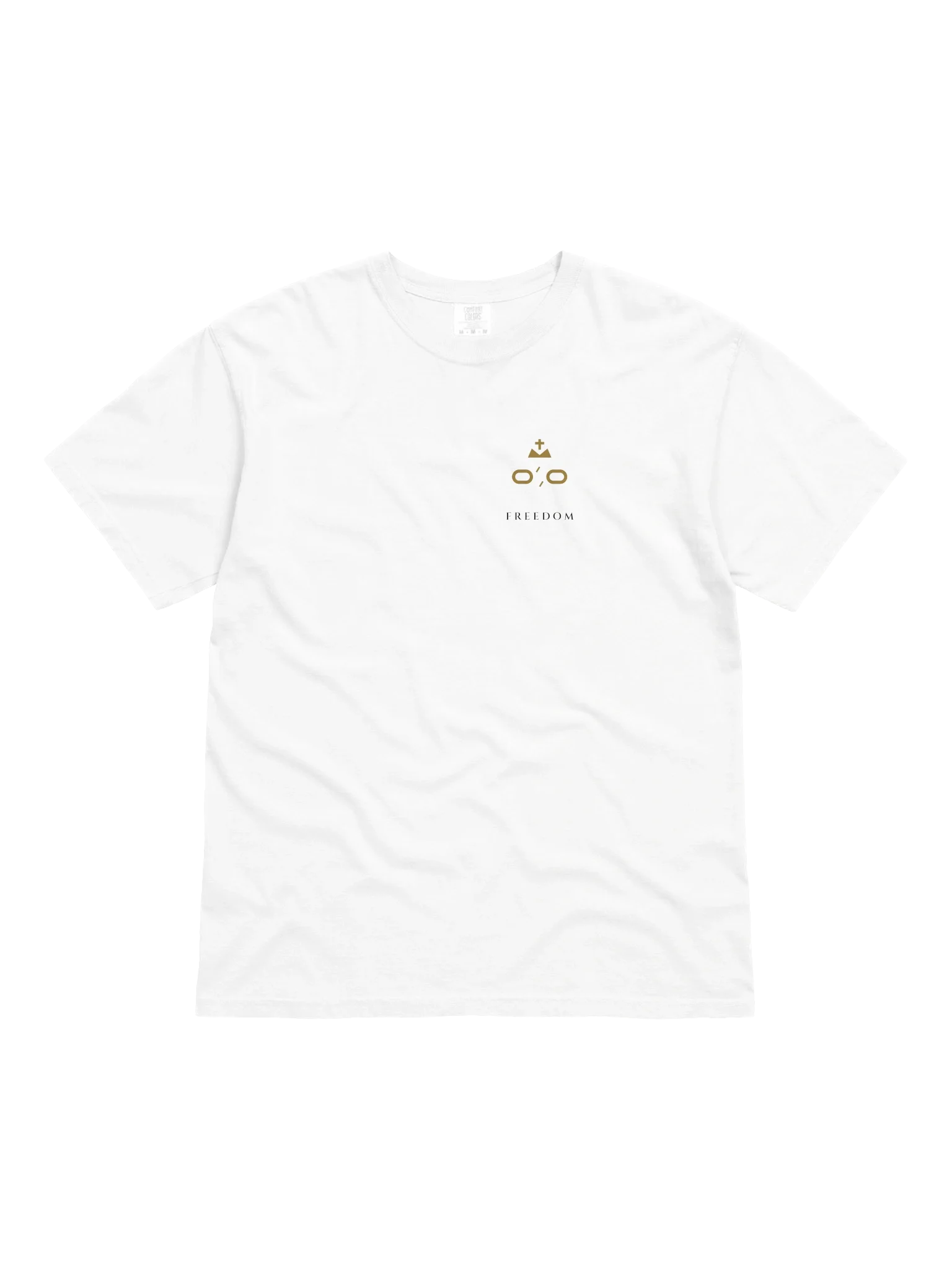 Freedom Tee - White, view 13 — Christ Is King tee