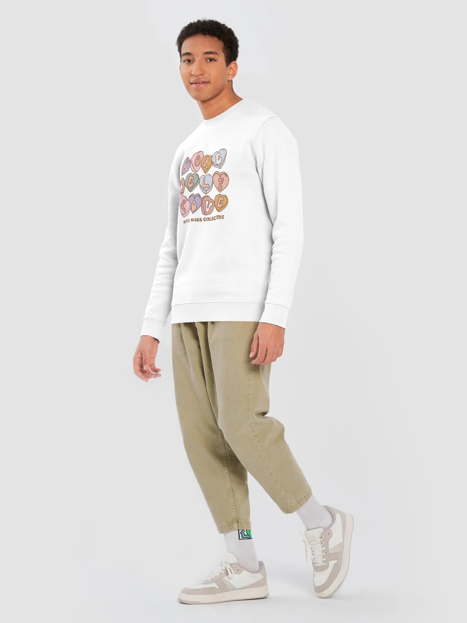 "More Self Love" Eco Sweatshirt - A Reminder to Embrace Yourself product image (9)