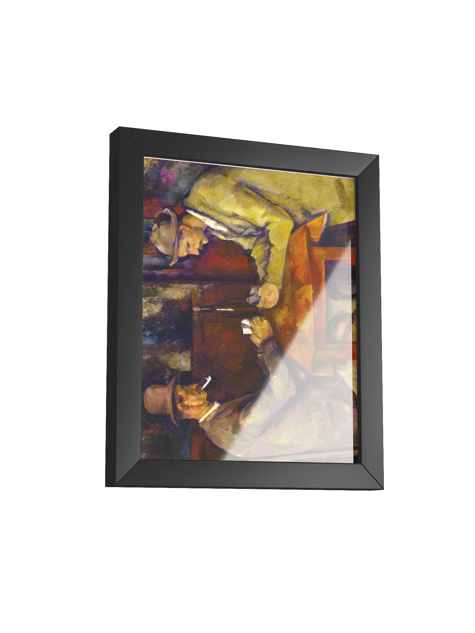 The Card Players — Small Framed Matte Poster product image (6)
