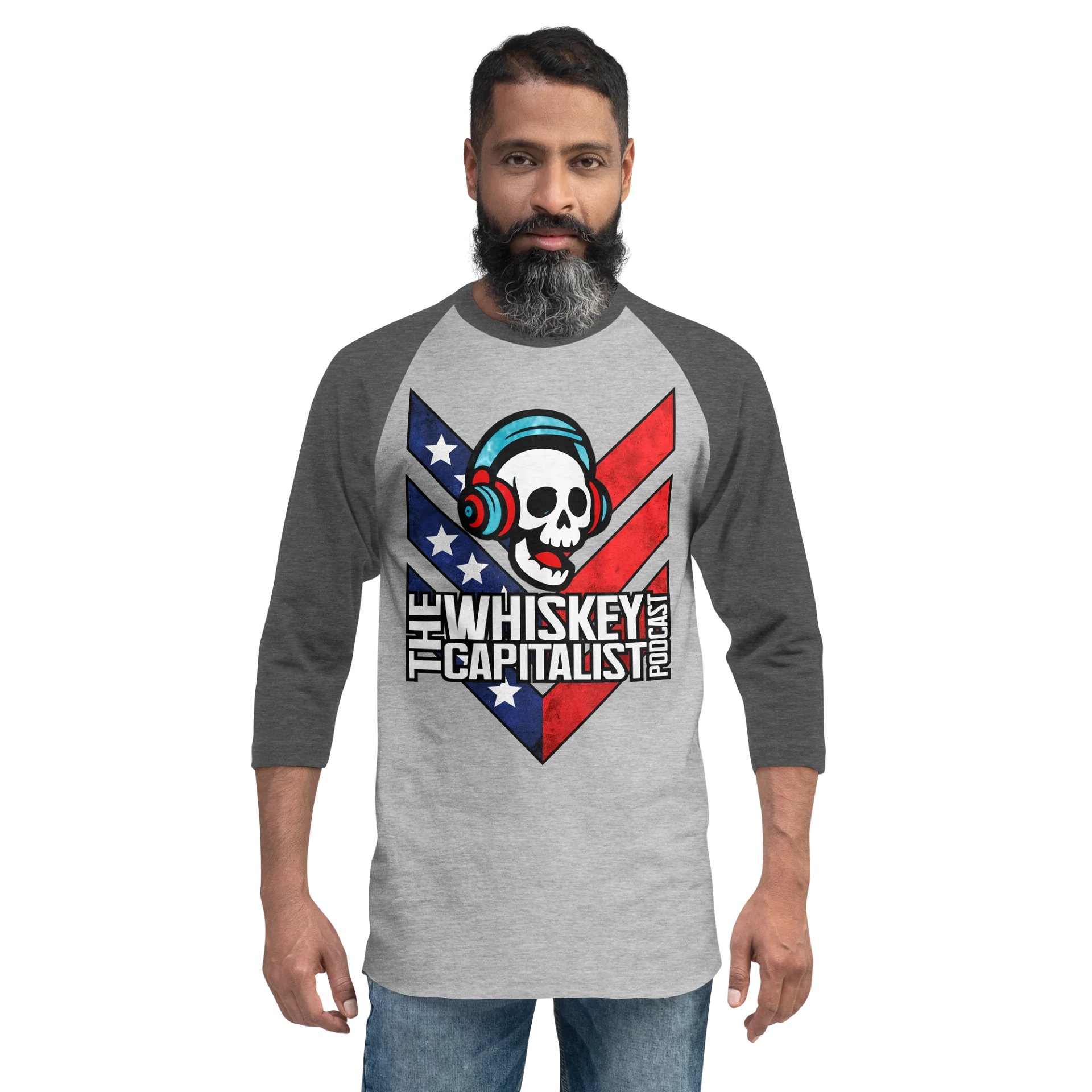 Skull Logo Baseball Long Sleeve product image (2)