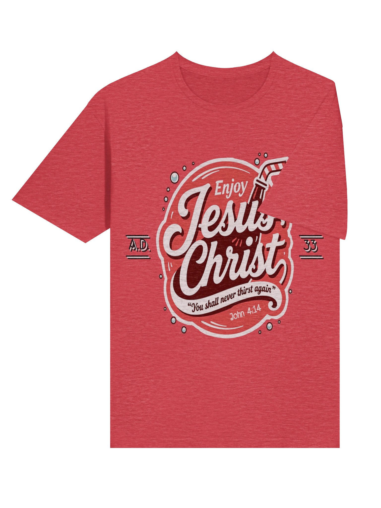 Enjoy Jesus Christ John 4:14 Christian Retro Faith Design product image (17)