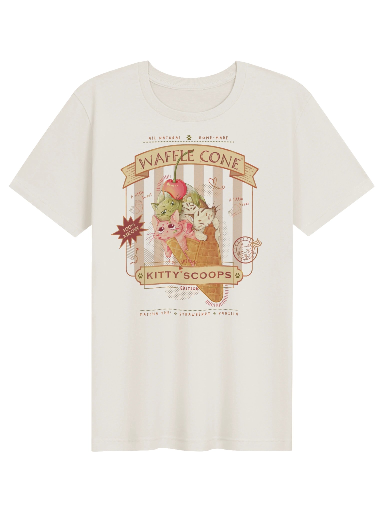 Kitty Scoops Waffle Cone Tee product image (2)