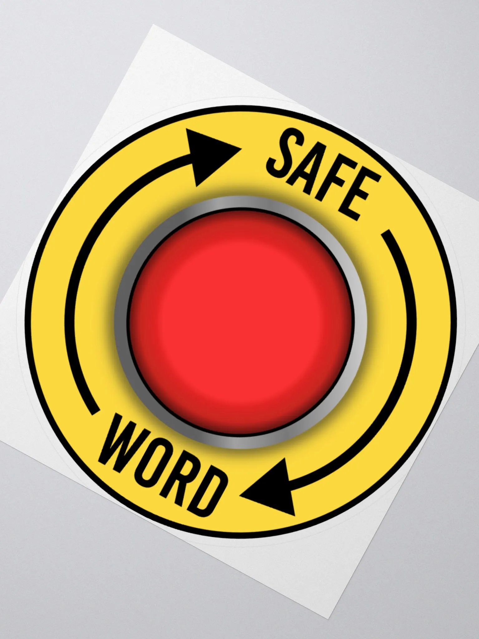 SAFE WORD Emergency Stop Sticker product image (2)