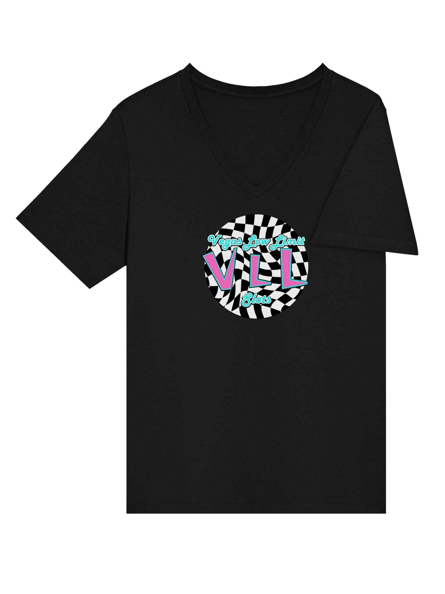 VLL Checkered Logo Ladies V-Neck product image (4)
