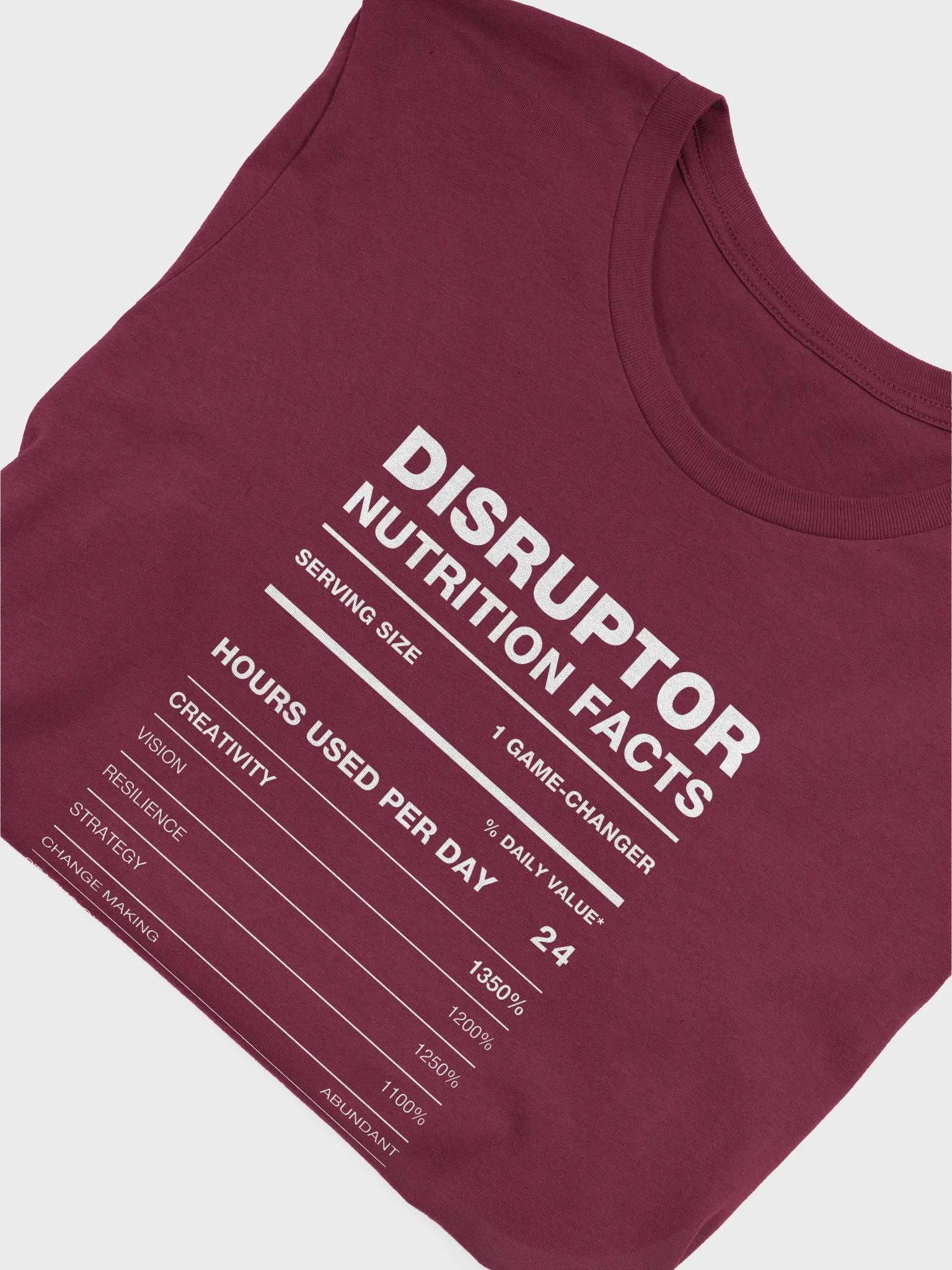 DISRUPTOR Nutrition Facts Supersoft Tee product image (6)