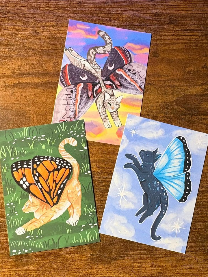 ACEO Prints - Cats With Wings Series product image (1)