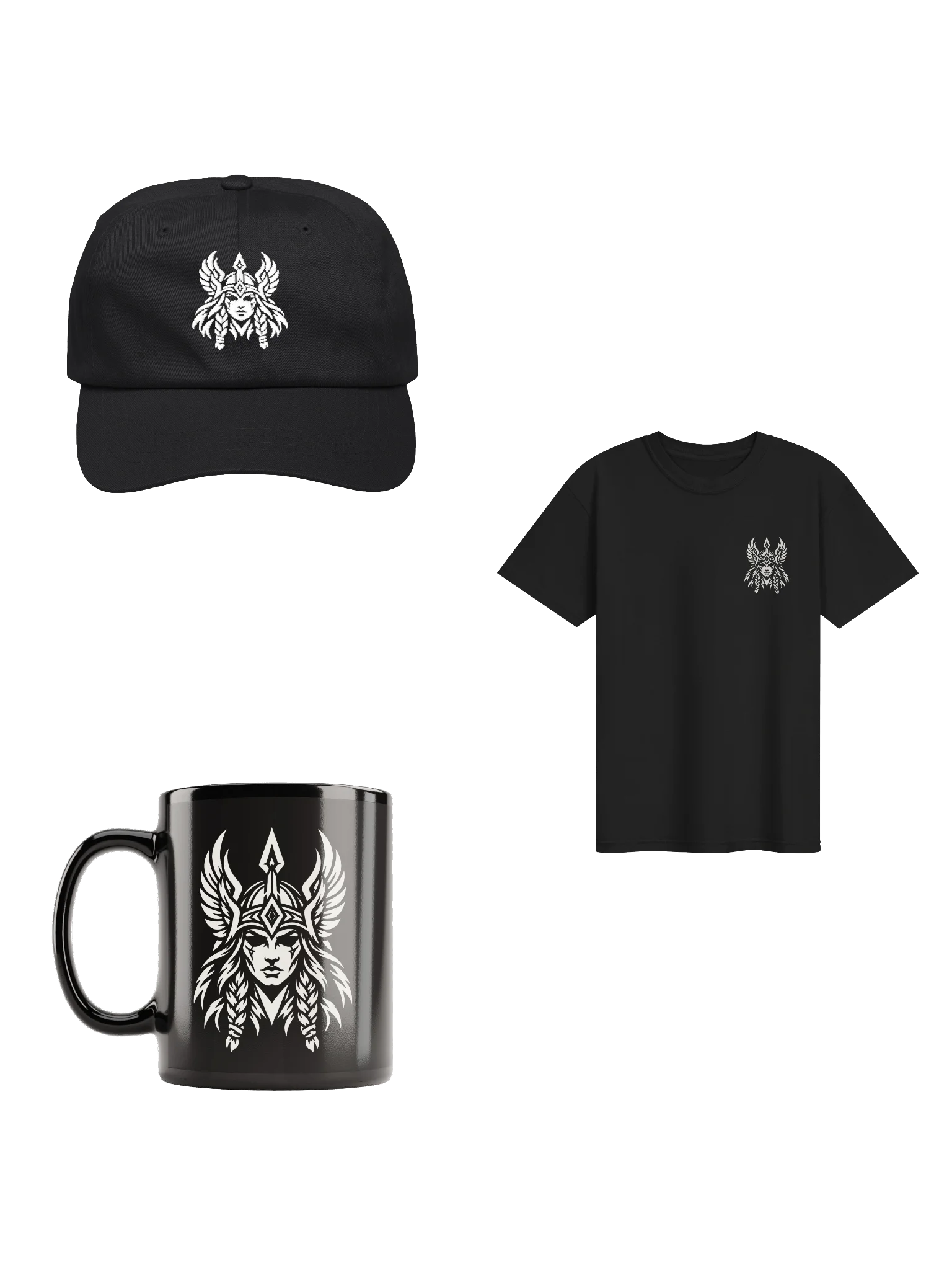 Valkyrie Pack — Bone Ink Tee + Cap + Mug product image (1)