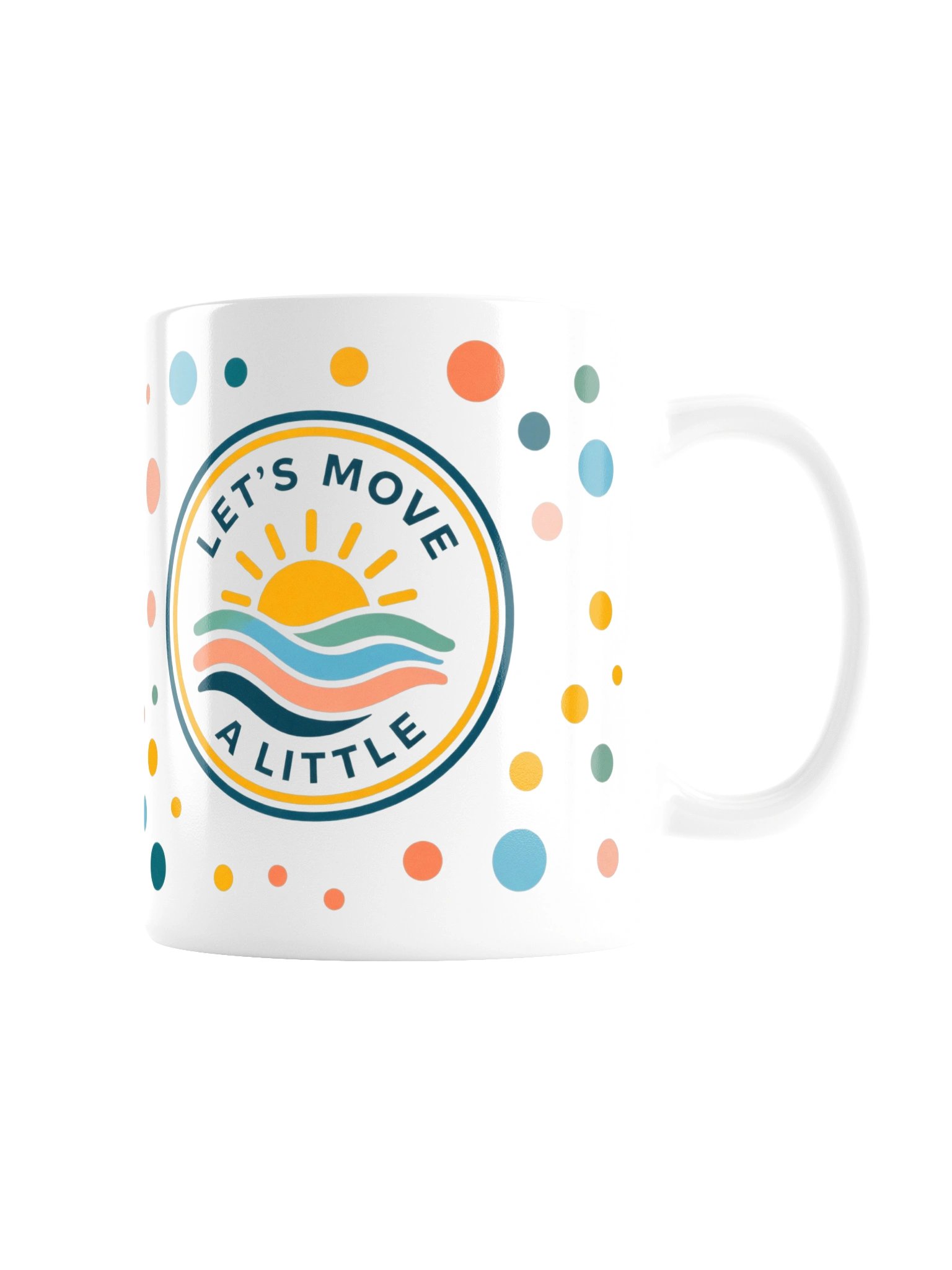 Let’s Move a Little Mug | Polka Dot product image (9)