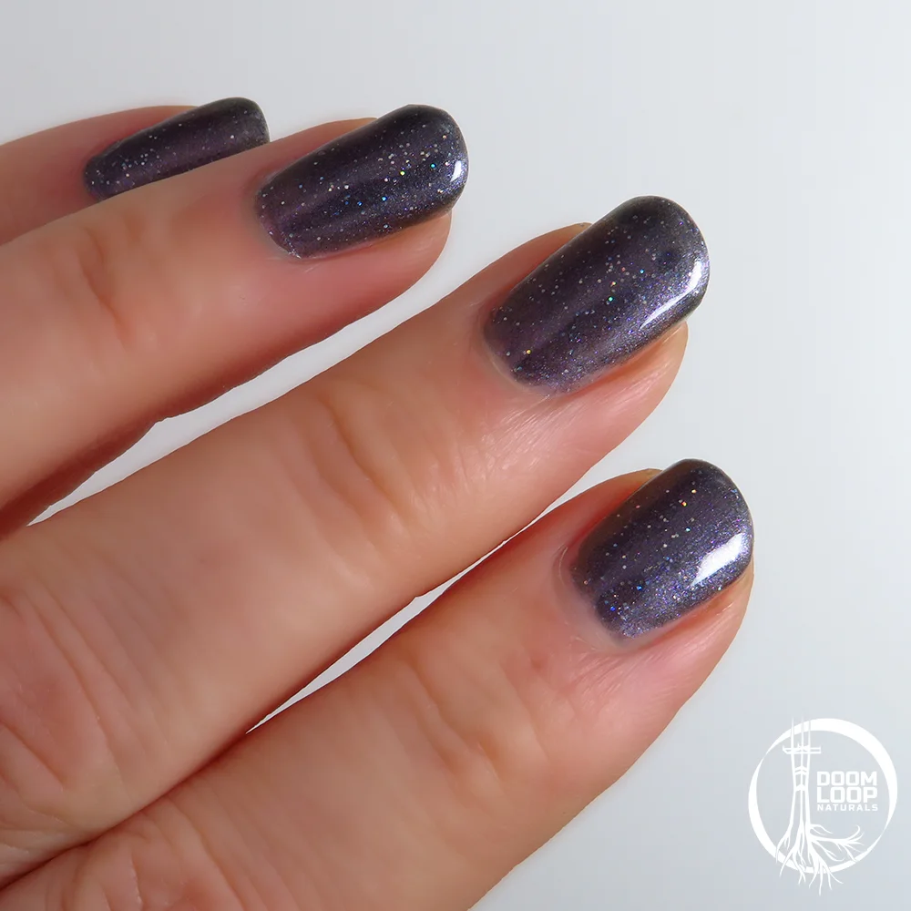 DARK MATTER - Blue Black Glitter Nail Polish product image (2)