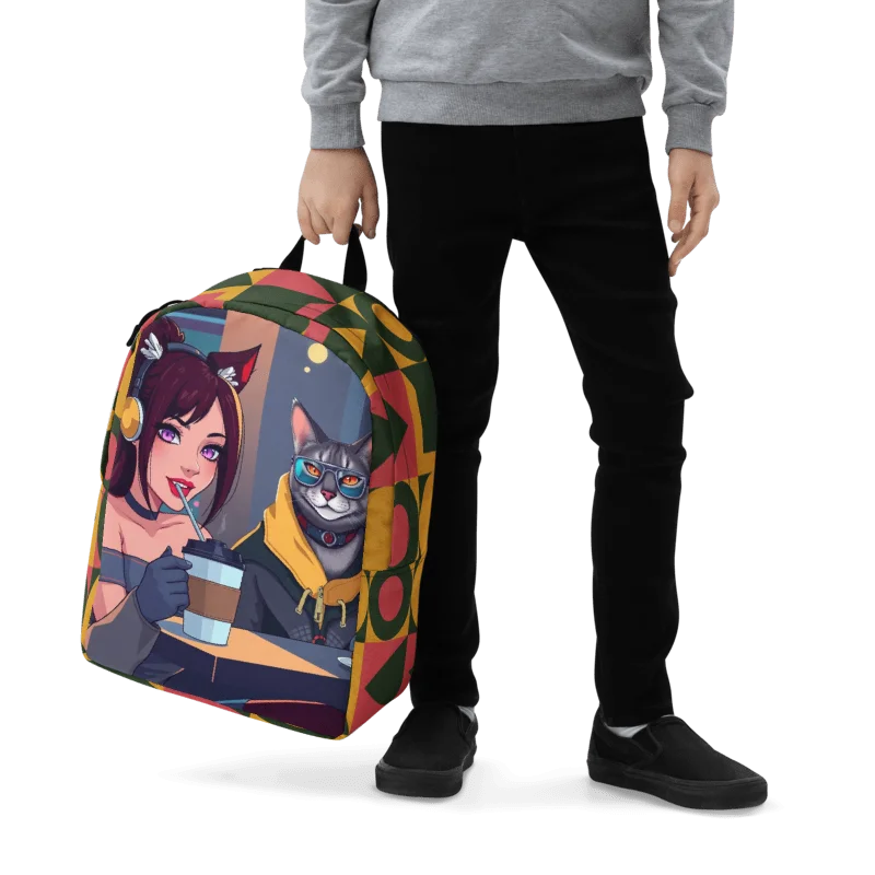 Minimalist Backpack - Purrfectly Sophisticated product image (1)