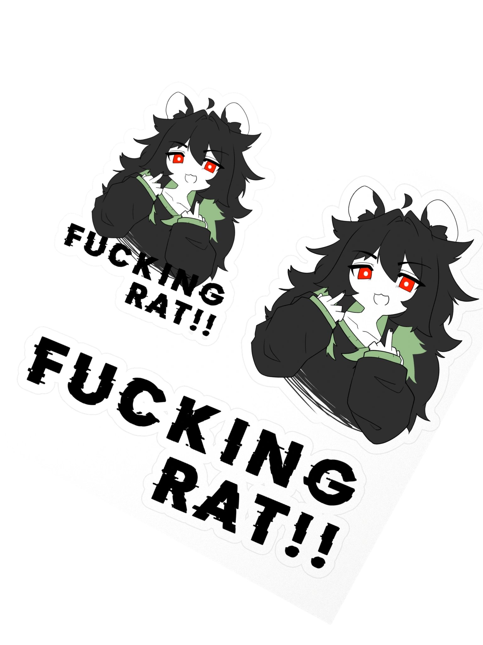fooken rat stickers product image (2)
