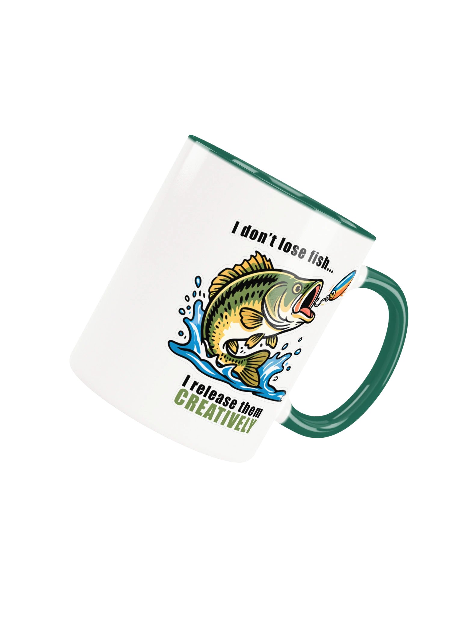 Ceramic Mug: "I don't lose fish... I release them Creatively" product image (4)
