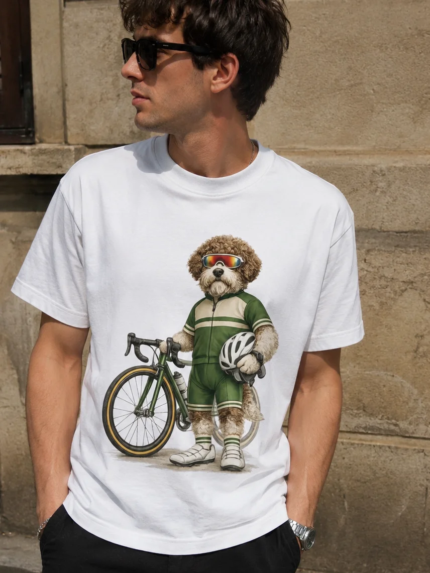 The Lagotto Cyclist – Garment-Dyed Heavyweight Tee product image (1)