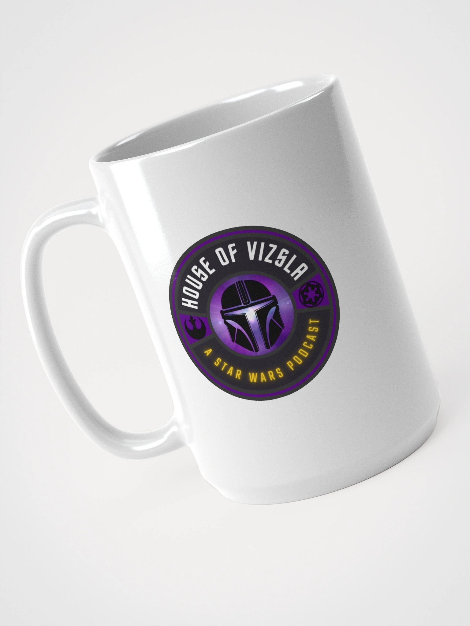 Mandalorian Helmet White Glossy Mug product image (3)
