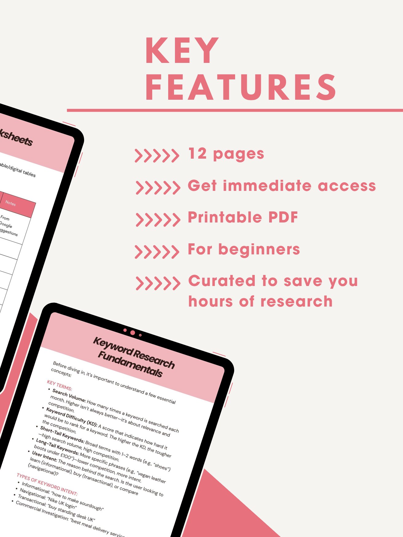 SEO Keyword Research Workbook product image (4)
