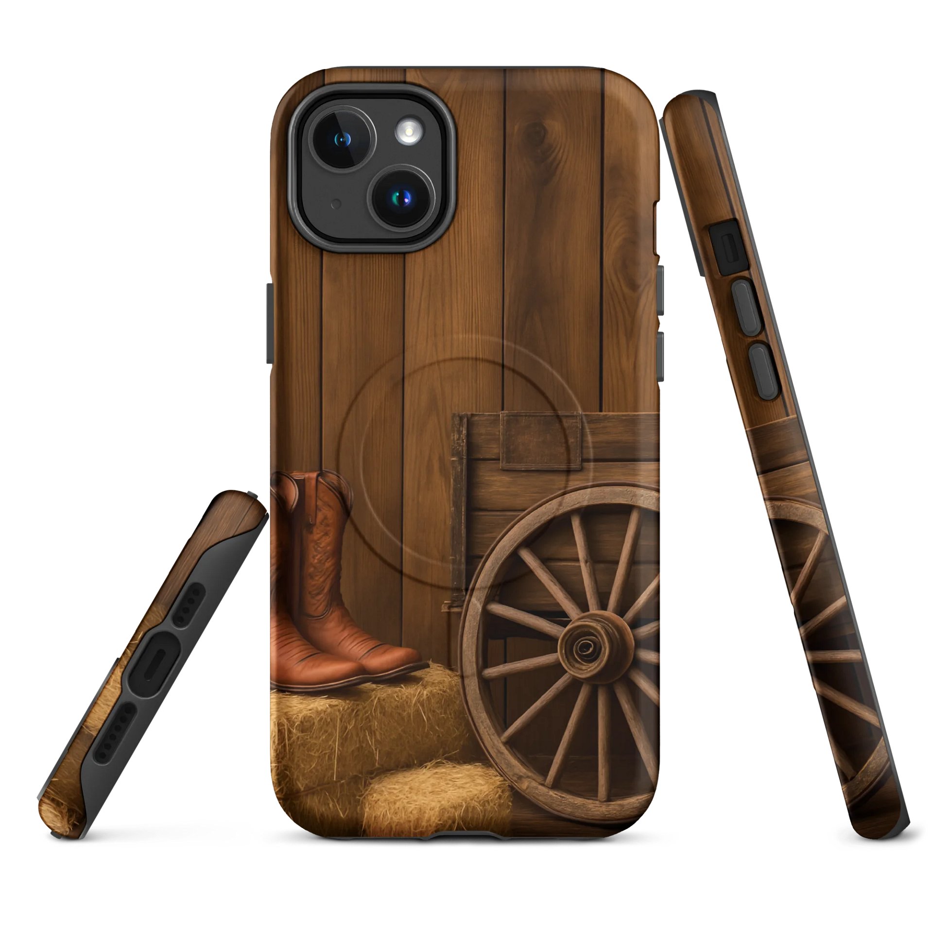 Rustic Cowboy Boots MagSafe® iPhone Case product image (2)