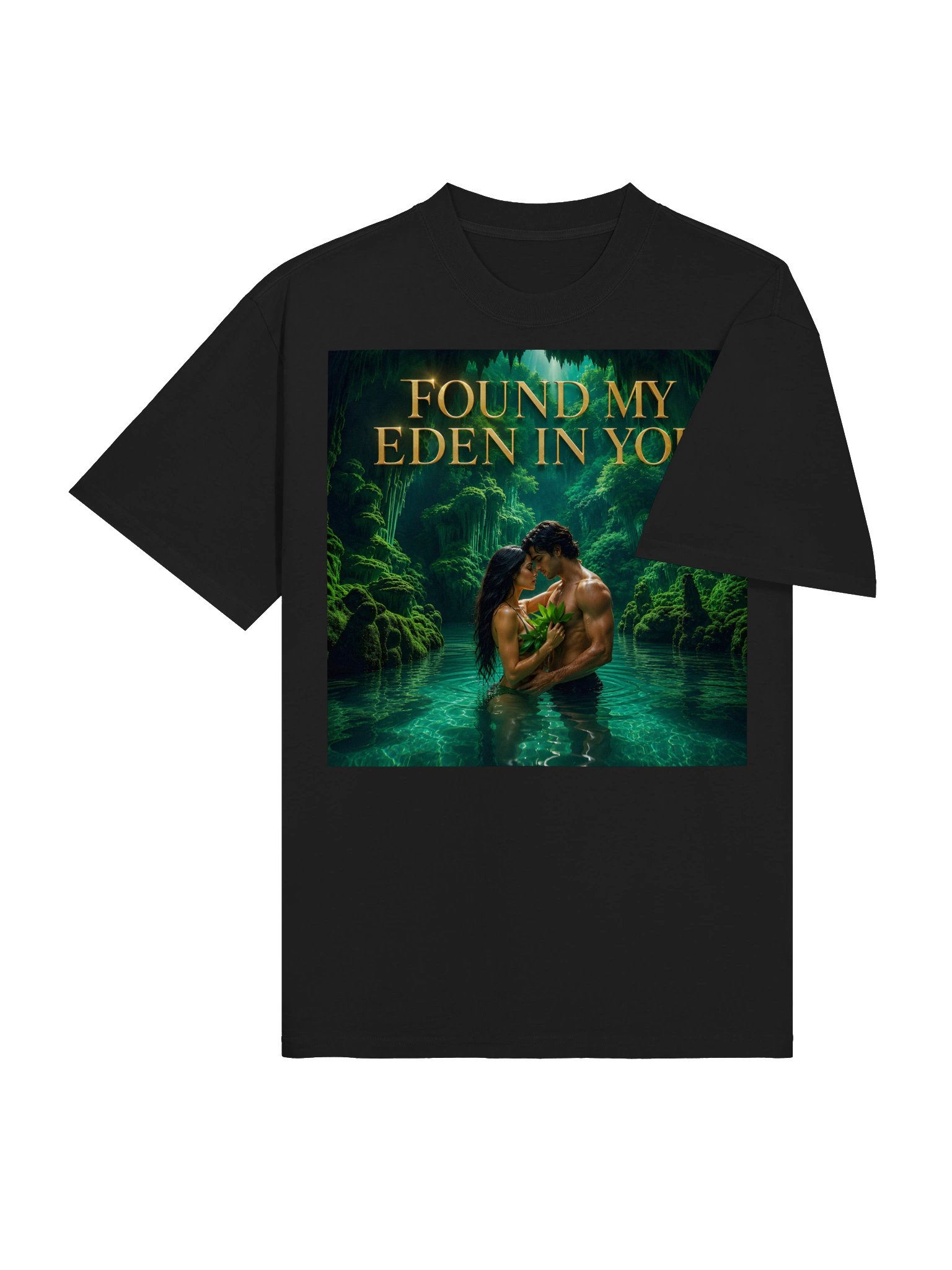Found My Eden In You | Romantic Couple T-Shirt | Dark Paradise Garden Tee | Anniversary Gift For Him Her product image (4)