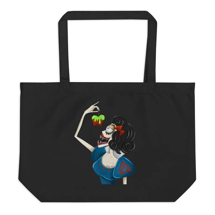 Evil White Graphic Printed Tote Bag product image (1)