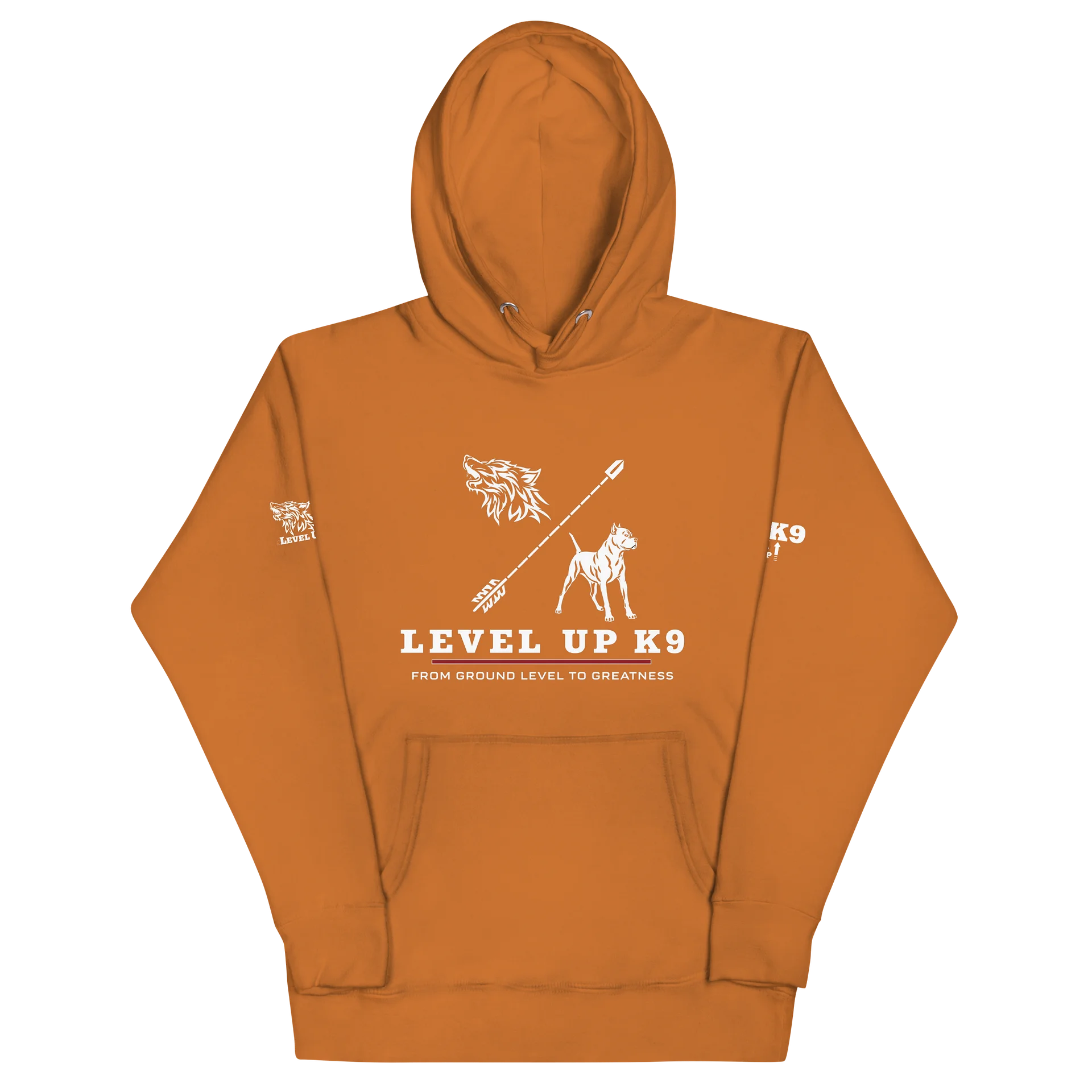 Level-UP K9 Standard Hoodie ( Amber Brown ) product image (2)