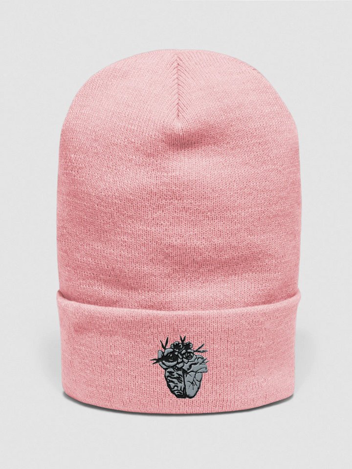 Chronic Illness Brain Heart Floral Beanie product image (1)