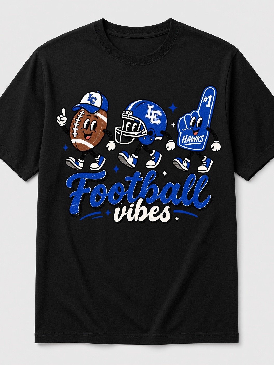 Football Vibes Comfort Colors Tee product image (1)